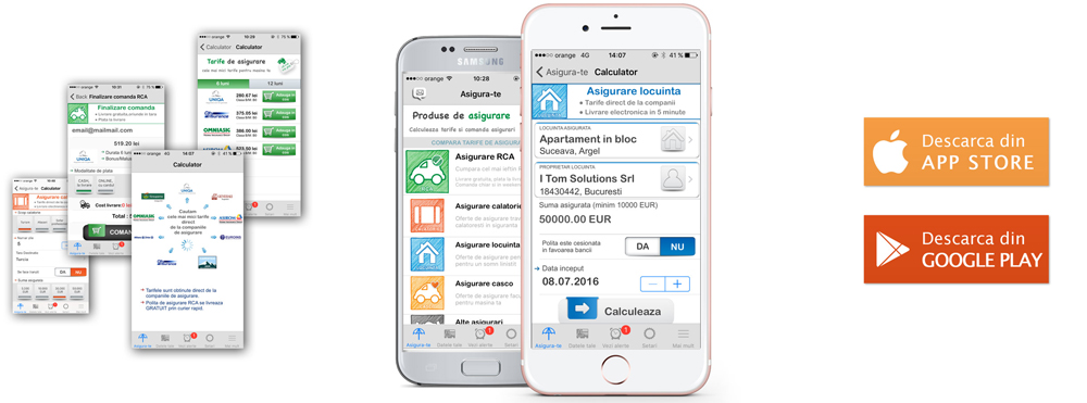 i-Asigurare pentru iOS si Android